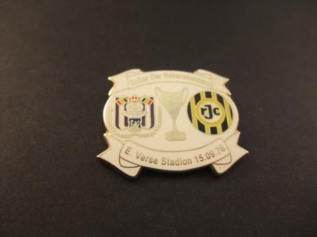 RSC Anderlecht -Roda JC 1e ronde Europacup der Bekerwinnaars 1976 Stade Émile Versé witte uitvoering